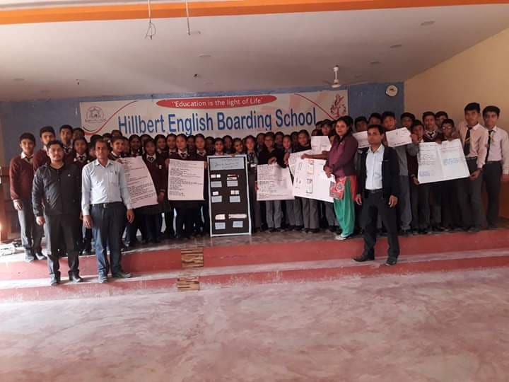 हिलबर्ट र बाल मा. वि. को सहकार्यमा परियोजना कार्य सम्पन्न