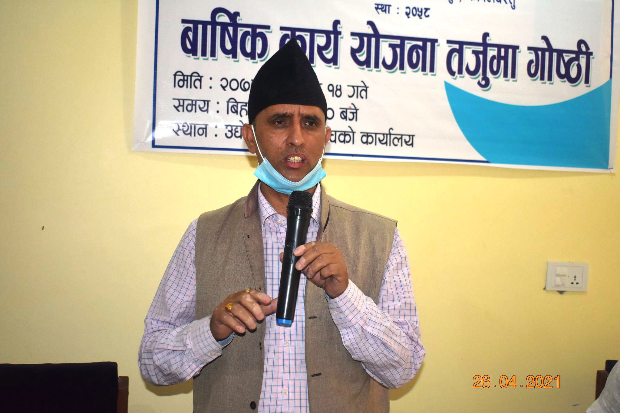 कपिलवस्तुमा पनि लकडाउन गर्नु पर्नेमा अध्यक्ष घिमिरेको जोेड