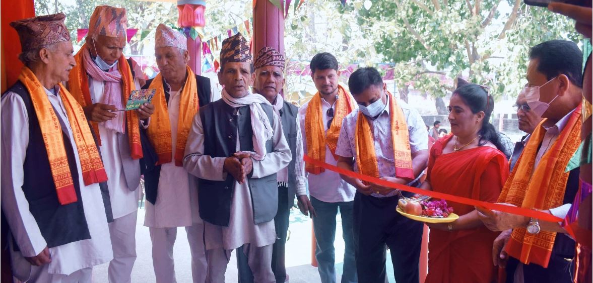 कपिलवस्तुको बुद्धभुमी १ टिक्करमा नरसिहं मन्दिरको उद्घाटन